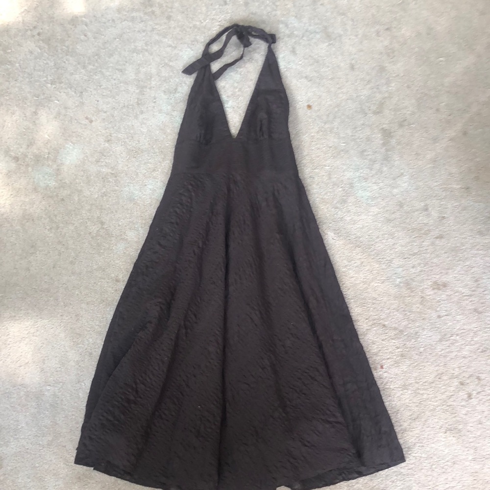 Brown J Crew Tie Dress